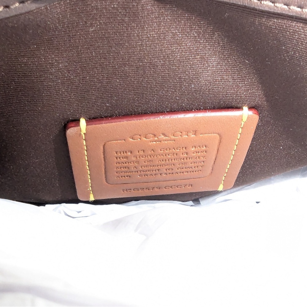 NWT - Coach Suede Rowan Bucket Bag - CCC78 - Vintage Brown - Picture 8 of 8